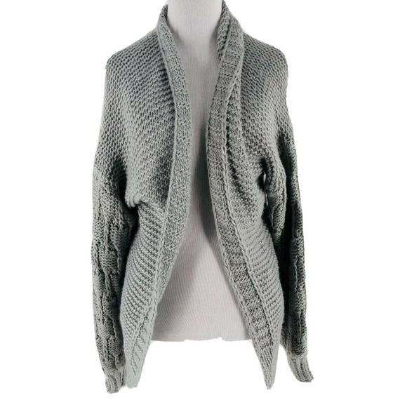 Cotton Emporium Gray Knit Cardigan 